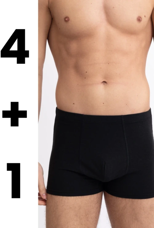 4 + 1 - men's boxer - black